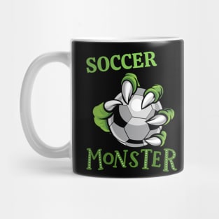 Soccer monster sport Gift for soccer player love soccer sister funny for kids and adults Mug